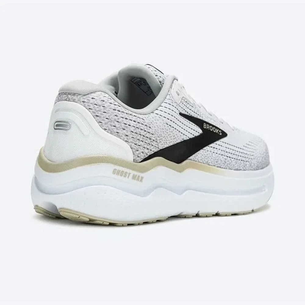 Men's Size 11 Brooks Ghost Max 2 Running Shoes White Pelican 110431-1D-125 NEW